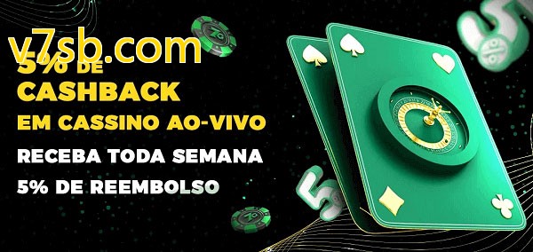 Promoções do cassino ao Vivo v7sb.com